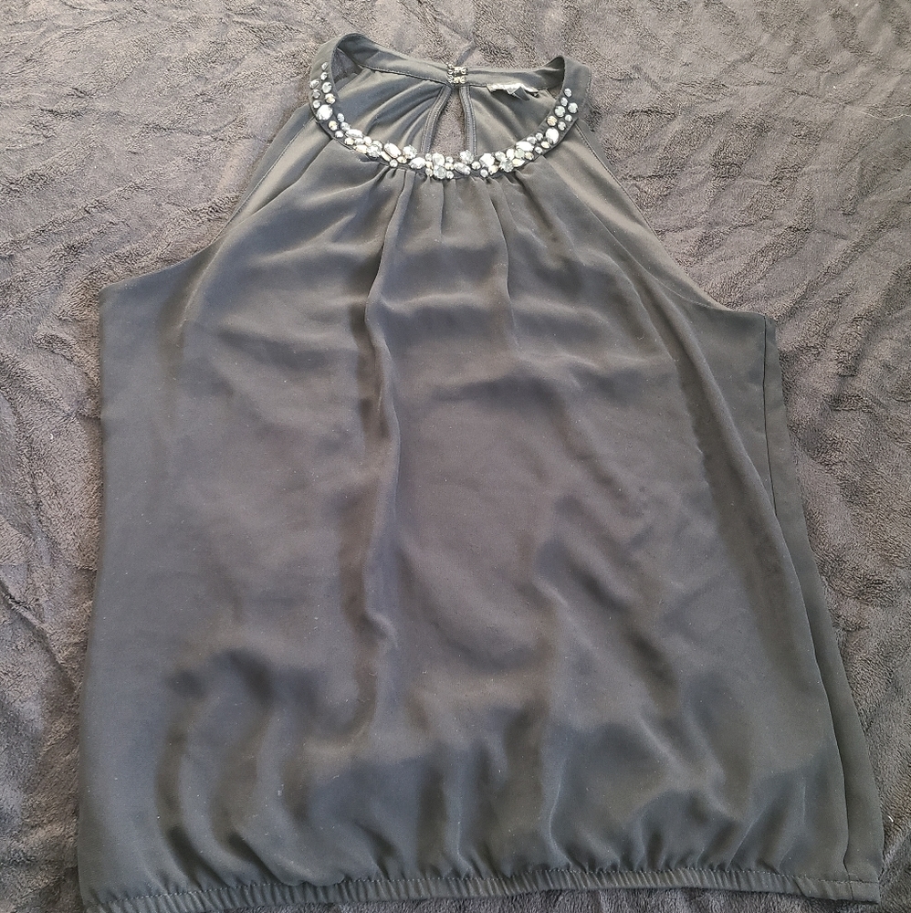Express Black Sleeveless Blouse